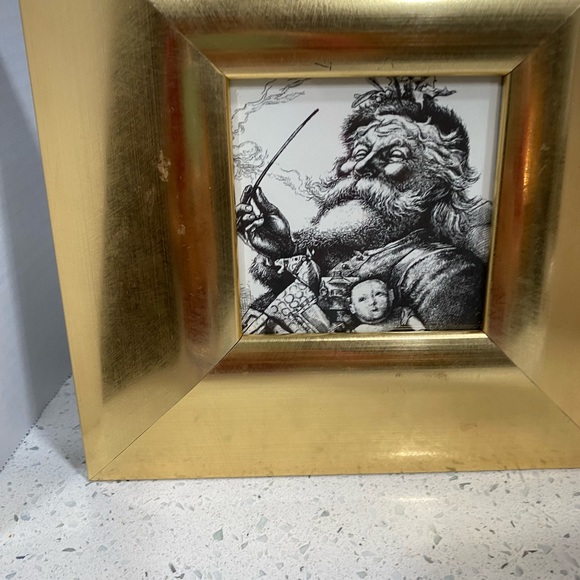 shiny gold brush Picture 9x9 Frames for 3.5x3.5" photo wall/Table Top Holidays 2 - Picture 12 of 13
